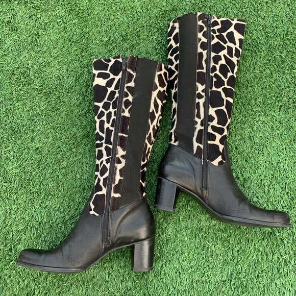 COPY - Diego Di Luca Calf Hair/Leather Knee High Boots - Picture 6 of 10